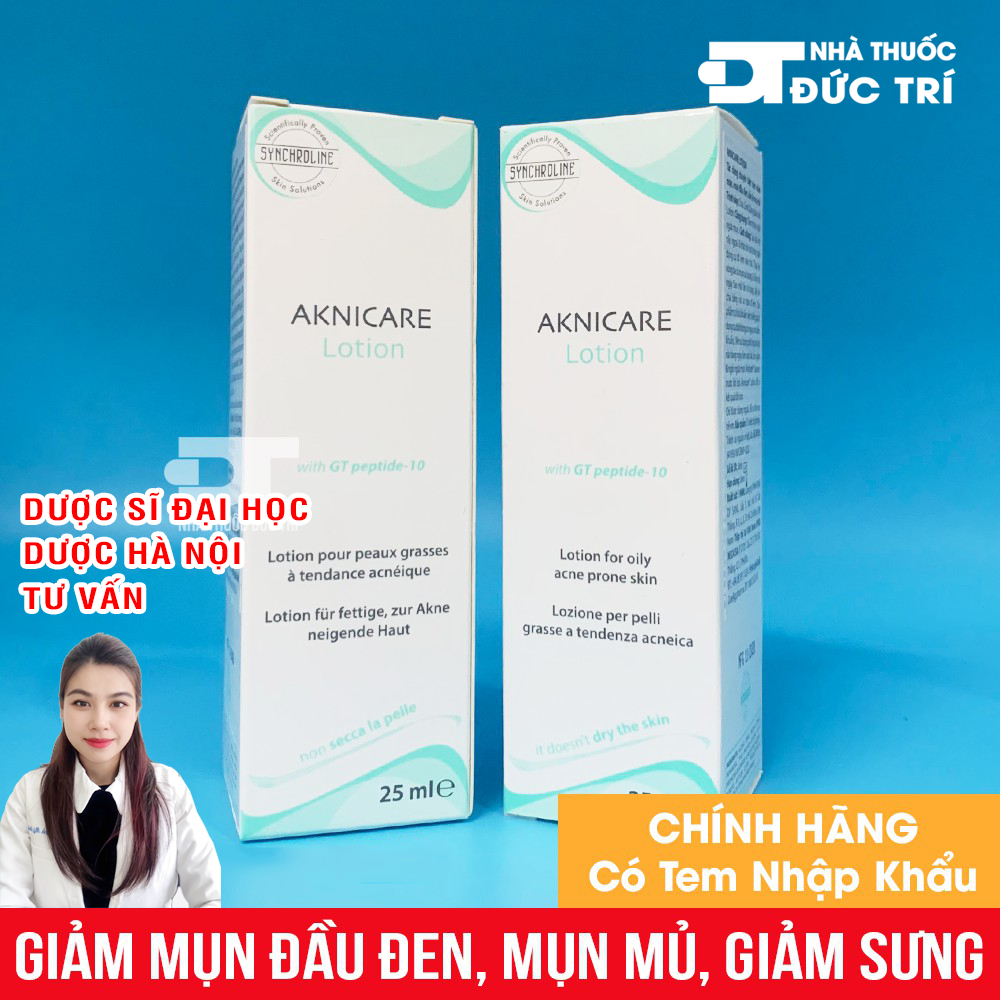 Lotion giảm mụn đầu đen, sần, mụn mủ Aknicare 25ml
