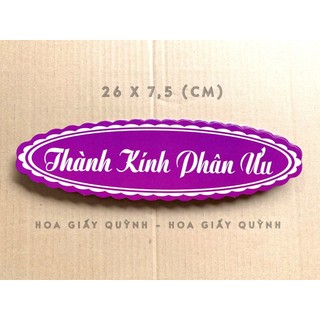 BANNER/ TAG CHIA BUỒN (48-50 CÁI)