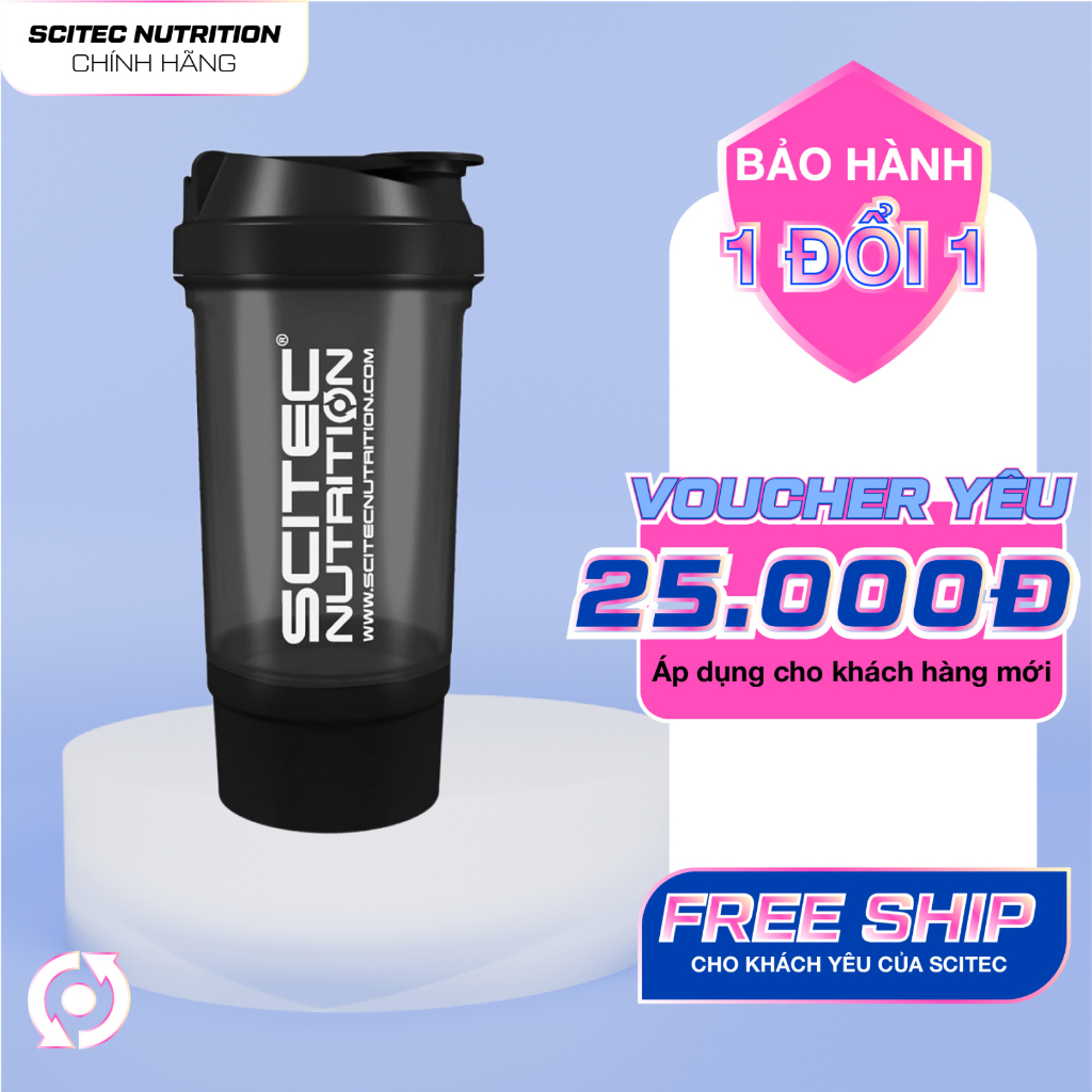 Bình Lắc 2 Ngăn Shaker Scitec 500 ML
