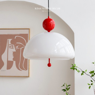 Đèn thả trần wabi-sabi thủy tinh hình chuông gió trang trí cửa hàng, quán cafe, studio winsum - dpb02