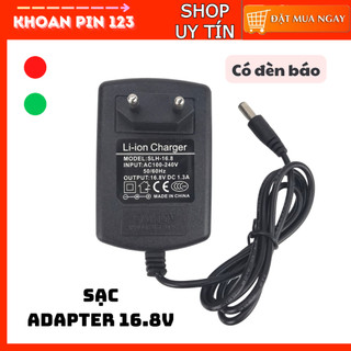 Sạc pin 16,8v adapter li-ion cho máy khoan pin, bắt vít cầm tay có đèn báo