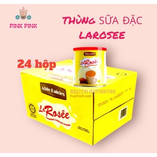    HỎA TỐC - THÙNG 24 LON   SỮA ĐẶC LAROSEE NẮP TRƠN   NẮP KHUI 1KG Malaysia Từ Pink Pink Nguyên Liệu 