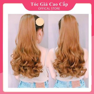 Tóc giả cột xoăn lọn đuôi 50cm mã m1010