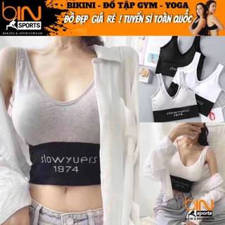Áo bra nữ tập gym yoga aerobic thể thao croptop slowyuers 1974 al015 bin sports