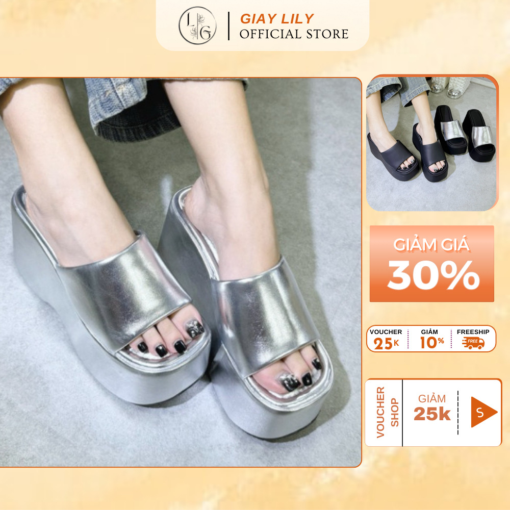 Dép đế xuồng bánh mì siêu hot cao 7cm và 10cm - GIÀY LIILY