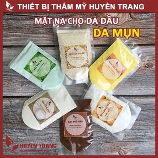Mặt Nạ Cho Da Mụn, Da Dầu: Bạc Hà, Yến Mạch, Nghệ, Thuốc Bắc, Hạt Ngũ Hoa, Cám Gạo, Lá Neem, Khổ Qua