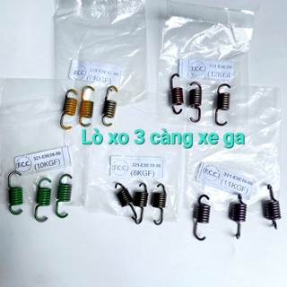Lò xo 3 càng 10kg 11kg 12kg 13kg 8kg cho xe honda ab lead pcx sh vision sh mode...chính hiệu FCC giá 1 bộ 3 lò xo