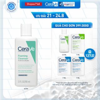 Sữa rửa mặt giúp làm sạch sâu dành cho da dầu Cerave Foaming Facial Cleanser 88ml