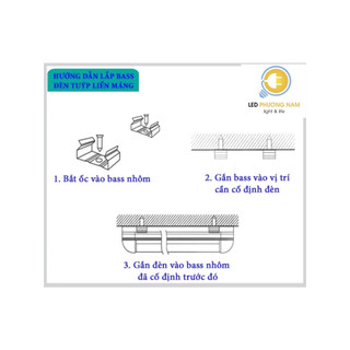 [KOWO COMBO 2]  Bộ Đèn Led Liền Máng 1m2 - Trắng [ T8 ]