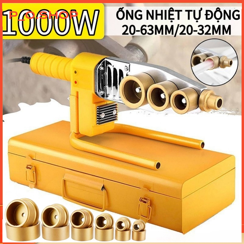 【Rẻ Máy Hàn Ống Nhiệt PPR 20-63 Và 20-32 - công suất 1000w làm nóng cực nhanh 6 đầu-máy hàn nhiệt ống nước -77