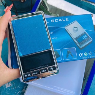 Cân điện tử bỏ túi mini - cân tối đa 500gr.Cân trong lượng vàng,bạc,carat đá