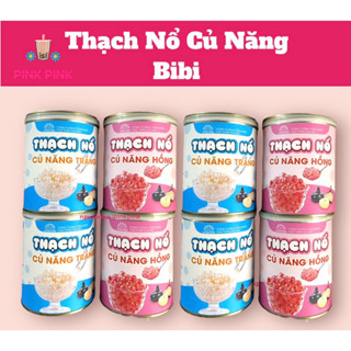 Thạch nổ củ năng BiBi Trắng - Hồng  (820Gr) Từ Pink Pink Nguyên Liệu & Dụng cụ Pha Chế Đồ Uống