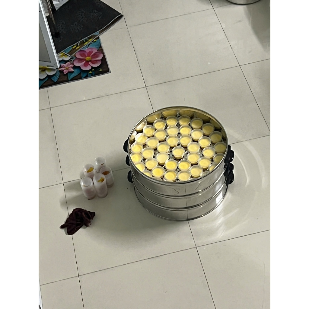 Nồi Hấp Inox 3 Tầng Siêu To Nồi Hấp Bánh Bao Bánh Flan Hấp Thức Ăn 40CM