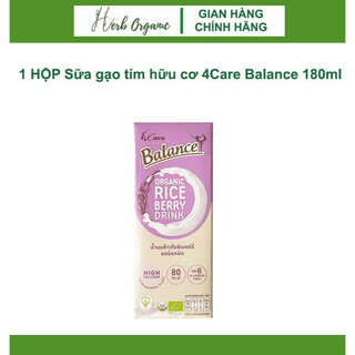 1 hộp sữa gạo tím hữu cơ 4care balance 180ml