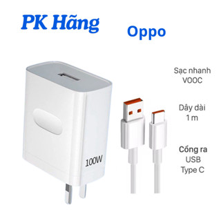 Bộ Sạc Nhanh OPPO 100W Sạc Nhanh Supper VOOC 3.0 Dành Cho OPPO/REALME F11/F11 Pro/ Reno2\2f... Realme3/5/Pro..