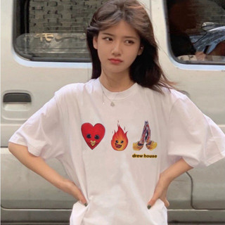 Áo Thun Drew HEART RAVEN cao cấp unisex Nam Nữ form Oversize 100% Cotton 250GSM