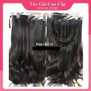 Tóc giả kẹp xoăn, tóc kẹp chữ u, mã ku08