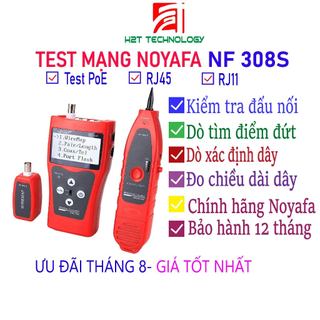 Test mạng noyafa nf-308s, test poe, kiểm tra cáp, dò tìm điểm đứt, đo độ dài cáp cat3/cat5e/cat6
