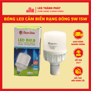 Bóng led cảm biến rạng động 9W 15W tự bật sáng khi có chuyển động