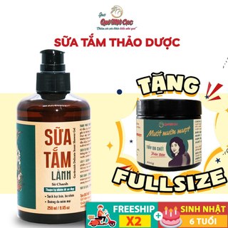 Sữa tắm thiên nhiên, hương nước hoa, dưỡng ẩm, dưỡng thể, làm mềm da, Đà Lạt, Sau Vườn Quê Một Cục Spa 250ML - handmade