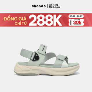 Giày Sandals Nam Nữ SHONDO F8B Êm, Thời Trang Thích Hợp Đi Làm, Đi Học Chơi Màu Xám Be F8B2025