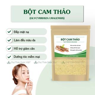 Bột cam thảo 100g, bột đắp mặt nạ sáng da, giảm mụn, mờ thâm nám