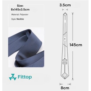 Cavat Nam Sọc Đẹp, Công Sở 8cm FITTOP CAVAT-059