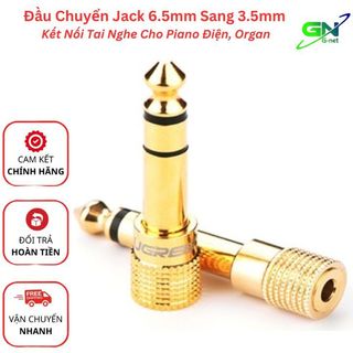 Đầu chuyển jack 3.5mm sang 6.5mm , đầu chuyển cổng 6 ly từ đàn guitar ra cổng 3.5 cho loa dailyphukien