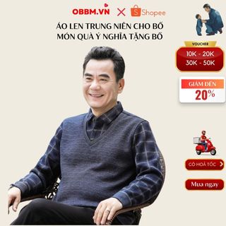 áo ấm cho bố cho ông lót nỉ (len SM ông)