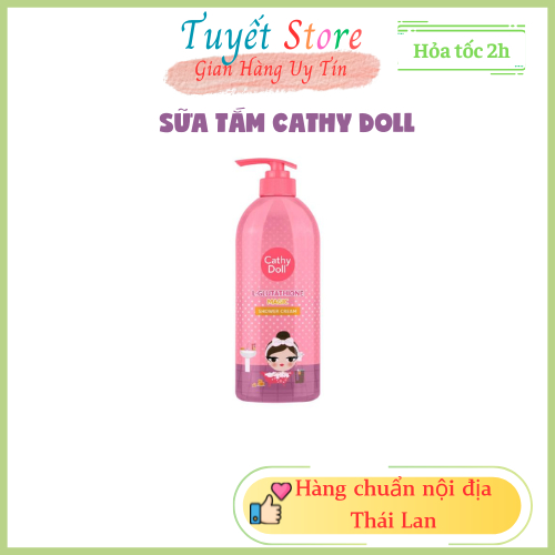 Sữa tắm Cathy Doll giúp da body trắng, thơm lâu, mịn màng 500ml Thái Lan