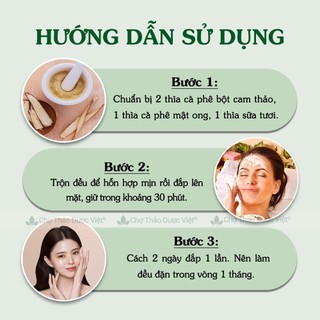 Bột cam thảo 1kg, bột đắp mặt nạ sáng da, giảm mụn, mờ thâm nám