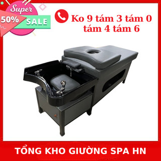 Giường gội đầu dưỡng sinh, giường gội đầu 2in1 - khung sắt, hàng chắc chắn, da đẹp