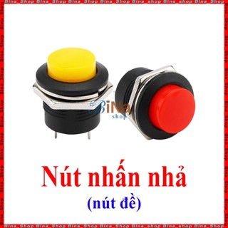 Công tắc nhấn nhả 16mm, Nút nhấn khởi động 2 chân nhiều màu