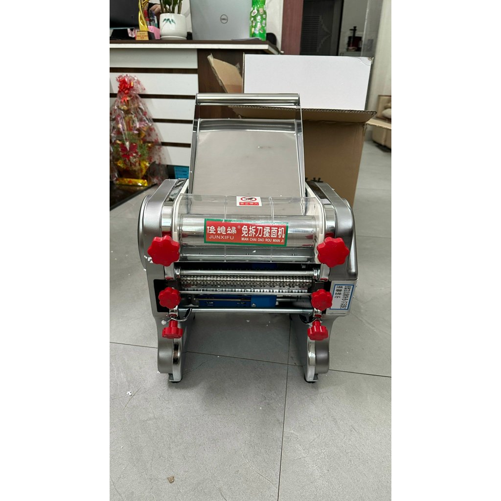 Máy cán bột cắt mì bánh canh, bún tươi, sợi phở chạy điện FKM200[ khuôn cắt sợi bún 1.5mm]