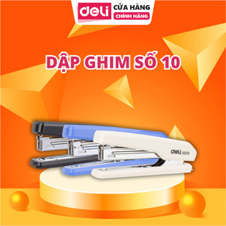 Dập Ghim Số 10 Deli - Chất Liệu Kim Loại Bọc Nhựa Chắc Chắn, Bền Đẹp, An Toàn, Dễ Sử Dụng