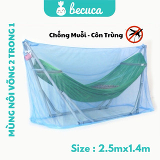 Mùng Chụp Võng Cho Bé, Mùng Chụp Võng Nôi 2 trong 1 Chống Mũi,Côn Trùng