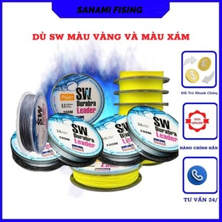 Dây Dù Câu Cá Giá Rẻ DAIWA SW 50M Siêu Bền, dai mịn, chịu tải tốt, dây dù câu cá x4 - Sanami Fishing