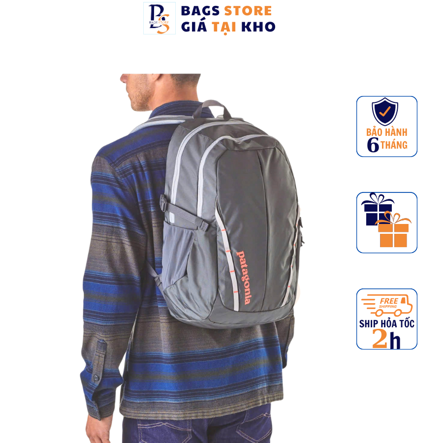 Balo Du Lịch Nam Nữ PATAGONIA Refugio 28L nhiều ngăn, Ba lô đựng Laptop 15inchs rộng rãi bền đẹp