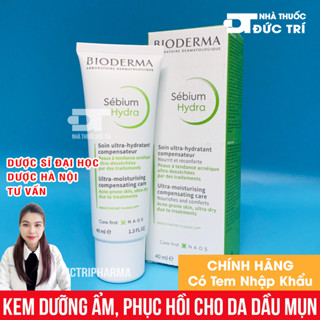 Kem dưỡng Bioderma Sebium Hydra phục hồi da 40ml