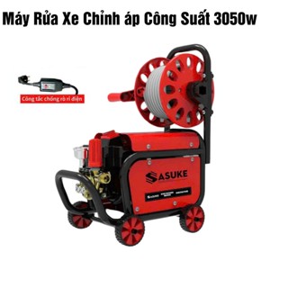  Máy xịt rửa xe cao cấp Sasuke SSK-3050 Plus - 3050W - Có chống giật - Motor lõi đồng 100% Có rulo cuộn dây 
