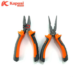 Bộ kìm Điện, kìm Nhọn thép Nhật cao cấp 8 inch (200mm) Kapusi