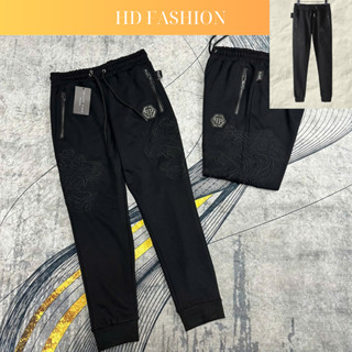 Quần Jogger nỉ nam HDSHOP Quần Nỉ Nam Nữ quần philipp plein qp Thêu Hổ chất vải  poly Thể Thao Dày Dặn Nam Nữ