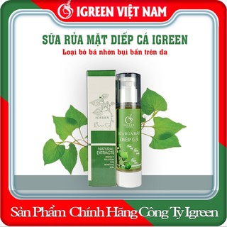 Sữa rửa mặt diếp cá Igreen thành phần thiên nhiên giảm mụn, giảm thâm, sạch khuẩn bã nhờn