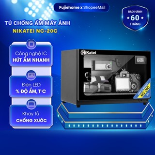 Tủ chống ẩm máy ảnh 20 Lít Nikatei NC-20C nhập khẩu, tủ hút ẩm mini 20L hiển thị % độ ẩm - bảo hành chính hãng 5 năm