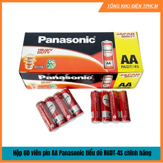 Hộp 60 viên pin aa panasonic tiểu đỏ r6dt-4s chính hãng
