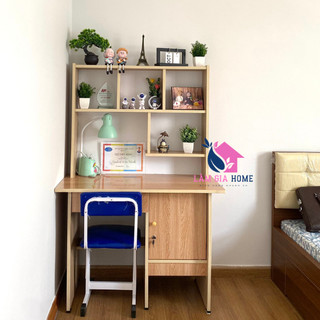 [Mã LIFEBKA5 giảm 10% tối đa 1 Triệu đơn 500k] Bàn học sinh liền kệ giá rẻ ngang 80cm cao 1m45 sâu 45cm (HCM)