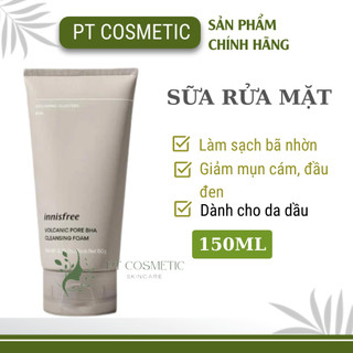 Sữa rửa mặt innisfree tro núi lửa sạch sâu, giảm mụn , kiềm dầu 150ml
