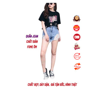 Quần short jean nữ cao cấp 0440