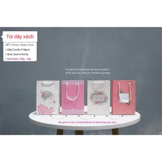 Túi giấy đựng quà 17cm x 12cm x 7cm
