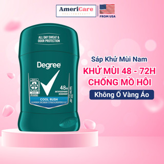 Sáp khử mùi nam, lăn khử mùi kiểm soát mồ hôi tuyết đối Degree Man Cool Rush, Sport - Hàng Mỹ